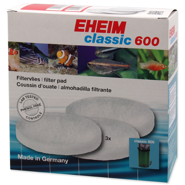 Nápln EHEIM vata filtracní jemná Classic 600 3ks